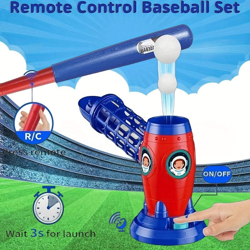 Fully Automatic Kids Pitching Machine T-Ball Set – Includes Bat and 10 Balls, Ideal for Ages 3-12, Youth Baseball Training, Perfect Gift for Birthday, Halloween, Christmas