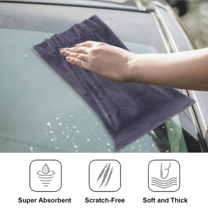 8pcs Microfiber Cleaning Cloths – Reusable and Washable Ultra-Fine Fiber Towels for Floor and Window Cleaning, Lint-Free, Absorbent and Quick-Drying