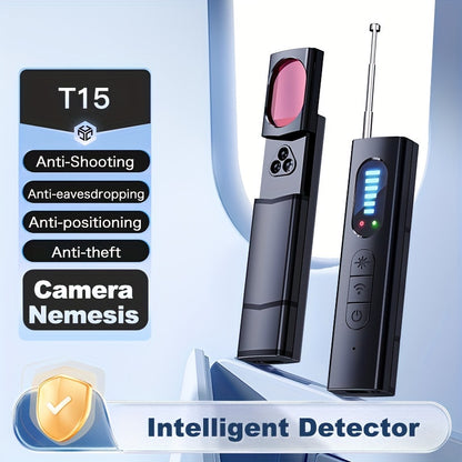 Advanced Anti-Spy Hidden Camera Detector – Ultimate Privacy Protection Device with Real-Time Alerts, Detects Wireless Signals for Home, Office, or Hotel Room – Portable and Easy-to-Use