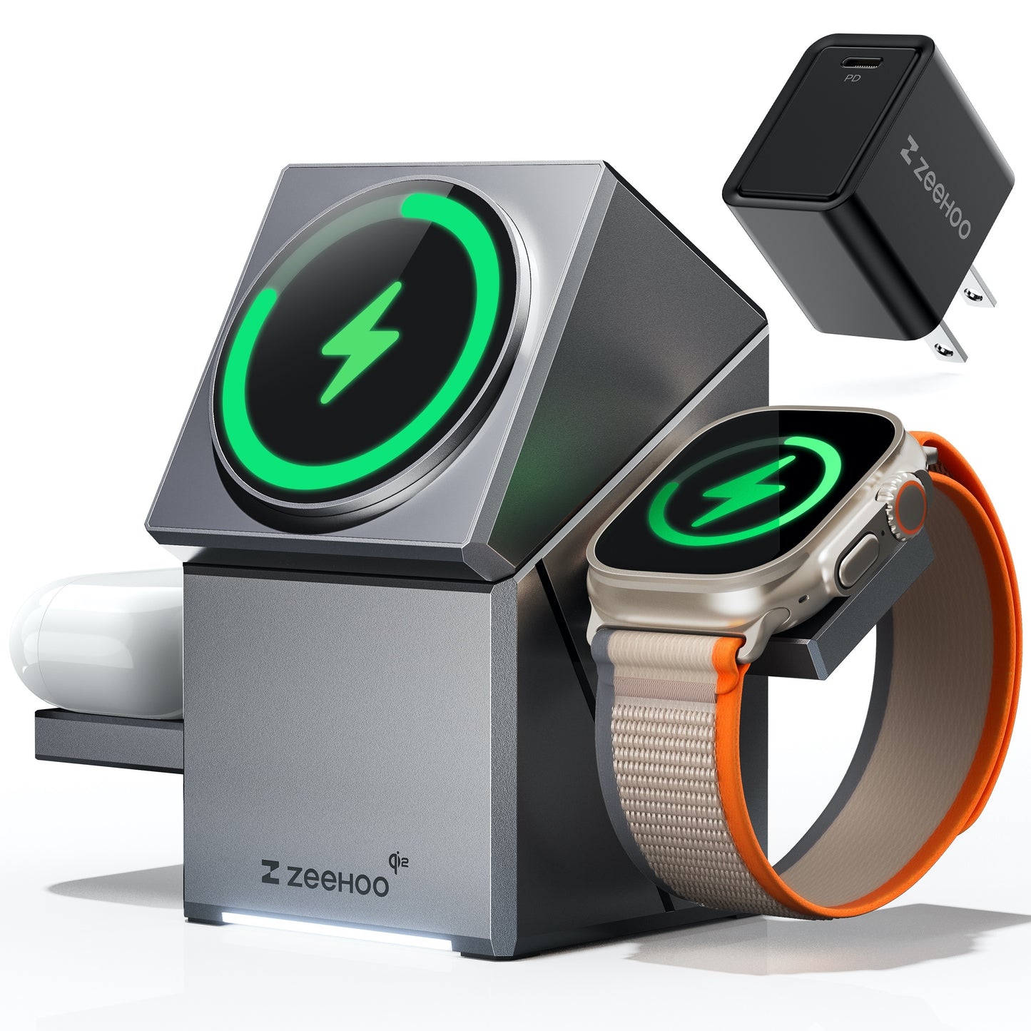 30W 3 in 1 Magnetic Wireless Charging Station CubeTrick-X - Fast 15W Qi2 Charger for iPhone, Samsung, Pixel, Apple Watch, AirPods and Smart Devices