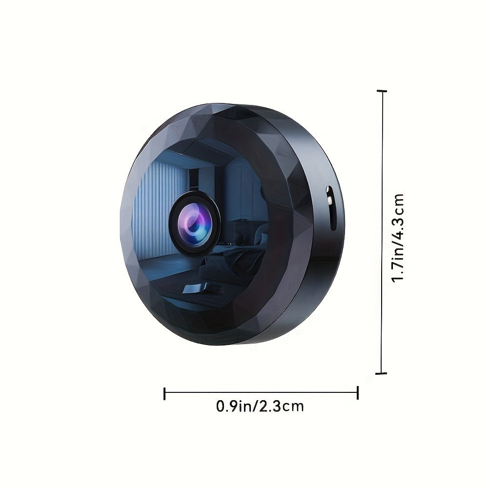 Wireless Mini WiFi Security Camera: Night Vision, Motion Detection, Rechargeable Battery, Easy to Mount and App-Controlled