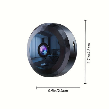 Wireless Mini WiFi Security Camera: Night Vision, Motion Detection, Rechargeable Battery, Easy to Mount and App-Controlled