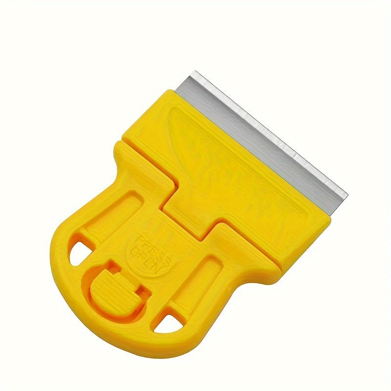 2pcs Mini Razor Blades Scraper - Removes Decals, Stickers, Old Glue, Glass and Car Window Film, Paint, Labels, and Debris