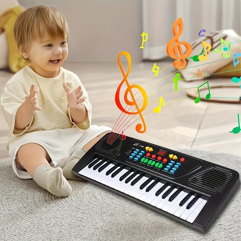 37 Key Electronic Piano Keyboard with Microphone - Portable Musical Instrument for Kids and Adults - Perfect Christmas or Birthday Gift