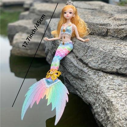 Mermaid Princess Doll Set - Interactive Toy with Accessories, Perfect Christmas Gift for Girls