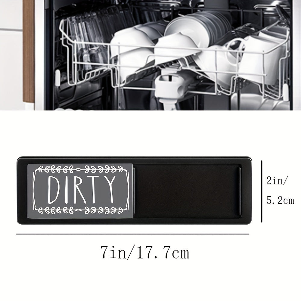 Magnetic Dishwasher Indicator – Clean/Dirty Mark with UV-Cured Acrylic Screen Printing, Stylish Home Decor Magnet