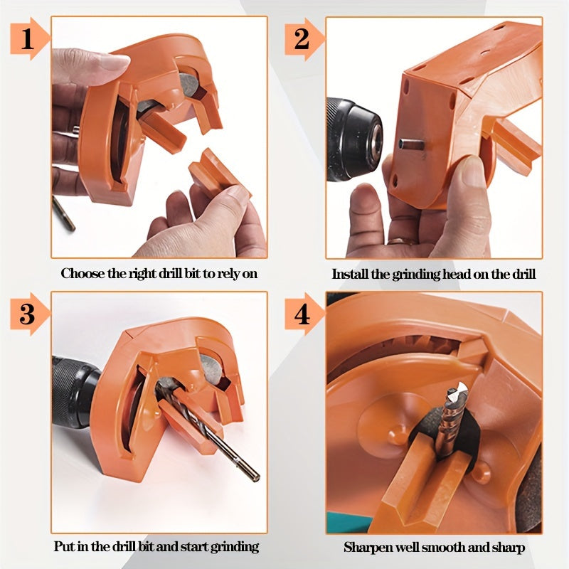 Diamond Drill Bit Sharpener Kit - Portable Manual Tool with Mo Cal Diao Design, Ideal for Home and Father's Day Gift, Restores Dull Bits to Peak Performance