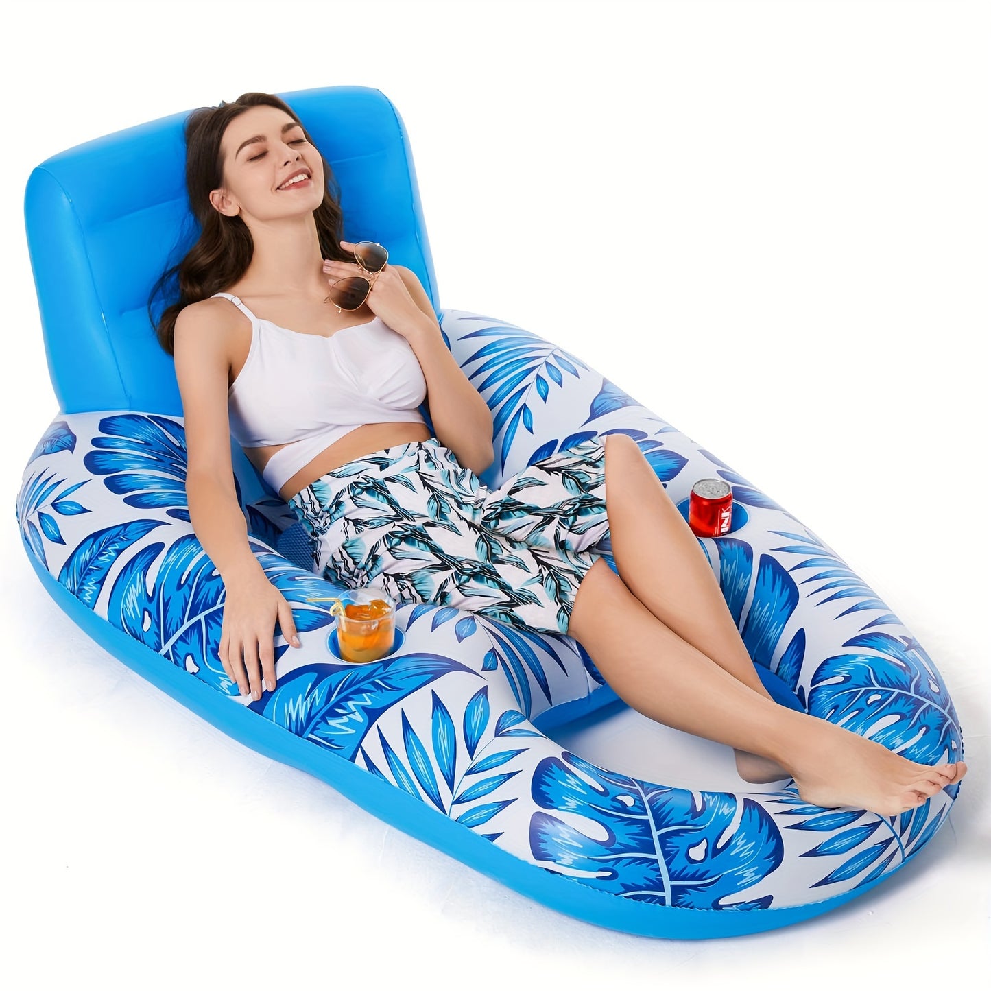 Zero Gravity Pool Chair Lounge – Inflatable Floating Bed, Heavy Duty Recliner for Adults, Pool Floats