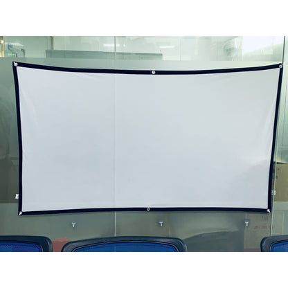 72-Inch Giant White HD Projector Screen – 16:9 Foldable, Anti-Crease Design, Seamless for Outdoor/Indoor Movies, Ideal for Camping, Meetings, Home Theater