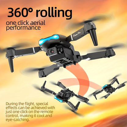 E99 Foldable RC Drone with Dual Camera - Affordable UAV for Beginners, Indoor and Outdoor Use, Ideal Halloween and Christmas Gift