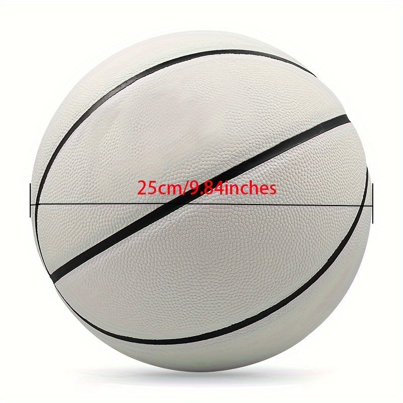 Glow-in-the-Dark Basketball Size 7 - PU Leather Indoor/Outdoor Ball with Superior Grip and Bounce, Ideal for Men and Women, Nighttime Play Gift