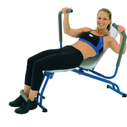 Foldable Multi-Function Workout Bench – 220° Adjustable Angle, Unique Torso Twist Technology, Includes Resistance Bands – Ideal for Full Body Workout in Home Gym