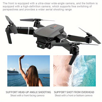 2024 Newest Foldable Drone with Dual Camera – App Control, FPV Live Video RC Quadcopter with 4K Camera, 2 Batteries for Adults, Beginners, and Kids