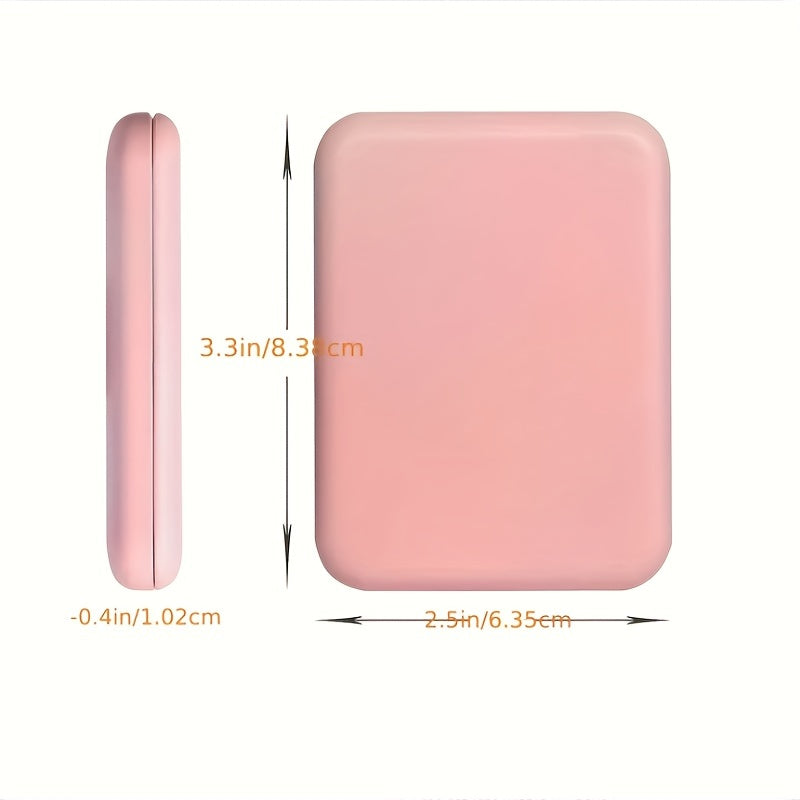 Pocket Mirror with LED Light – 1X/3X Magnification, Compact Travel Makeup Mirror, Folding, Handheld, Portable Purse Mirror, Small Lighted Mirror for Gifts