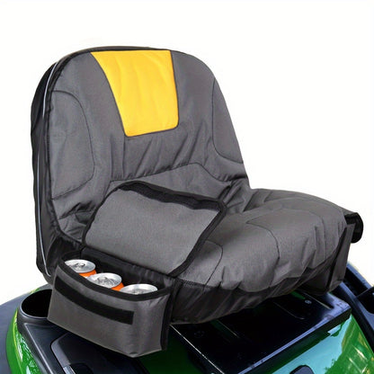 Heavy-Duty 600D Oxford Fabric Lawn Mower Seat Cover – Easy Install, Ideal for Riding Tractors and Outdoor Use