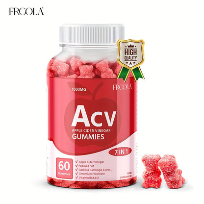 Keto ACV Gummies - 120,000mg, with Apple, Papaya, Garcinia Cambogia, Pomegranate and Lemon, Suitable for Men and Women, 60/120 Pills