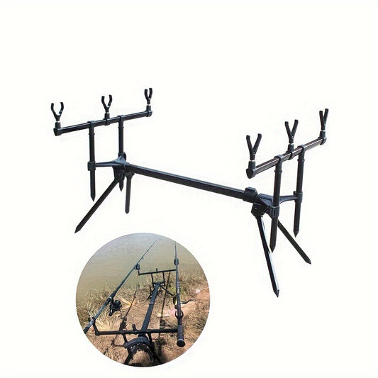 Aluminum Alloy Fishing Rod Rack – Adjustable Carp Fishing Rod Holder, Portable Quick Setup Bracket Shelf, Ideal for Valentine's and Father's Day Gifts