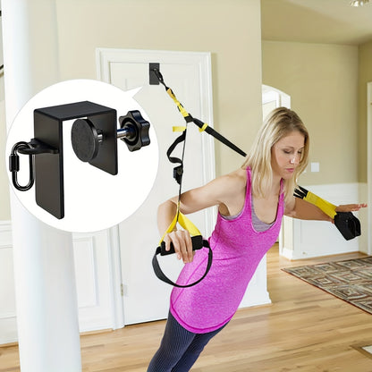 Heavy-Duty Iron Workout Door Anchor – Resistance Band Attachment for Body Strength Training, Durable & Sturdy Fitness Equipment for Home Gym