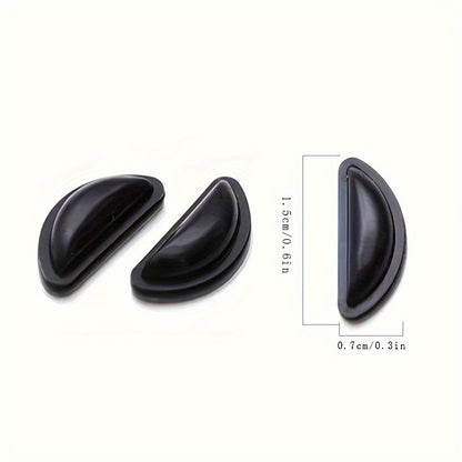 15 Pairs Soft Silicone Glasses Nose Pads – Comfortable Airbag Design, Non-Slip D-Shaped Stick-On Pads