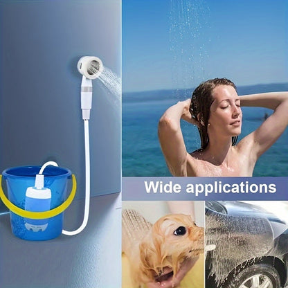 Portable USB Watering Device - Adjustable Pressure for Outdoor Bathing, Car Cleaning and Plant Watering