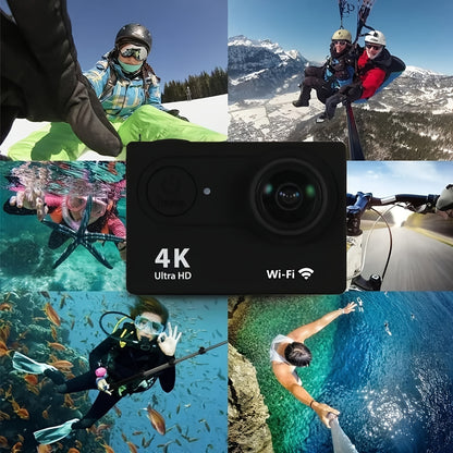 4K 1080P WiFi Sports Action Camera – High Clarity HD Camcorder for Cycling and Diving – Includes 32GB Card