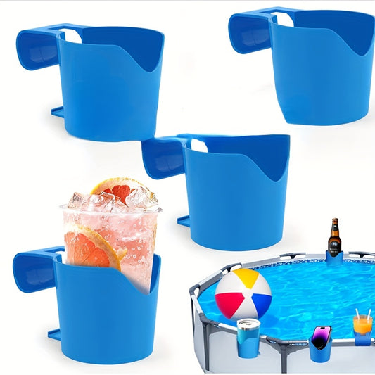 Pool Storage Rack – Drink and Beer Glass Holder with Hand Sanitizer Shelf