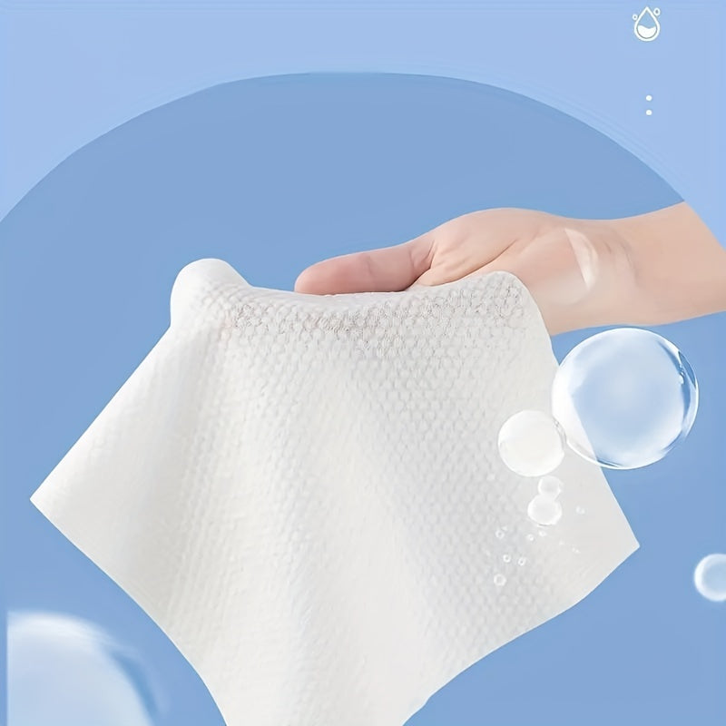 100 Count Cotton Disposable Facial Towels – Extra Thick Soft Towel Tissues with Pull-Out Design, Perfect for Beauty Salon and Home Facial Cleansing