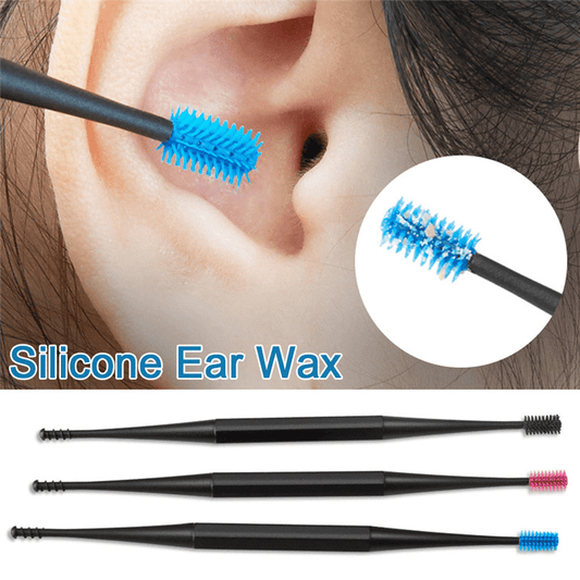 Soft Silicone Double-Ended Earpick - Instantly Eliminates Ear Wax Build-Up