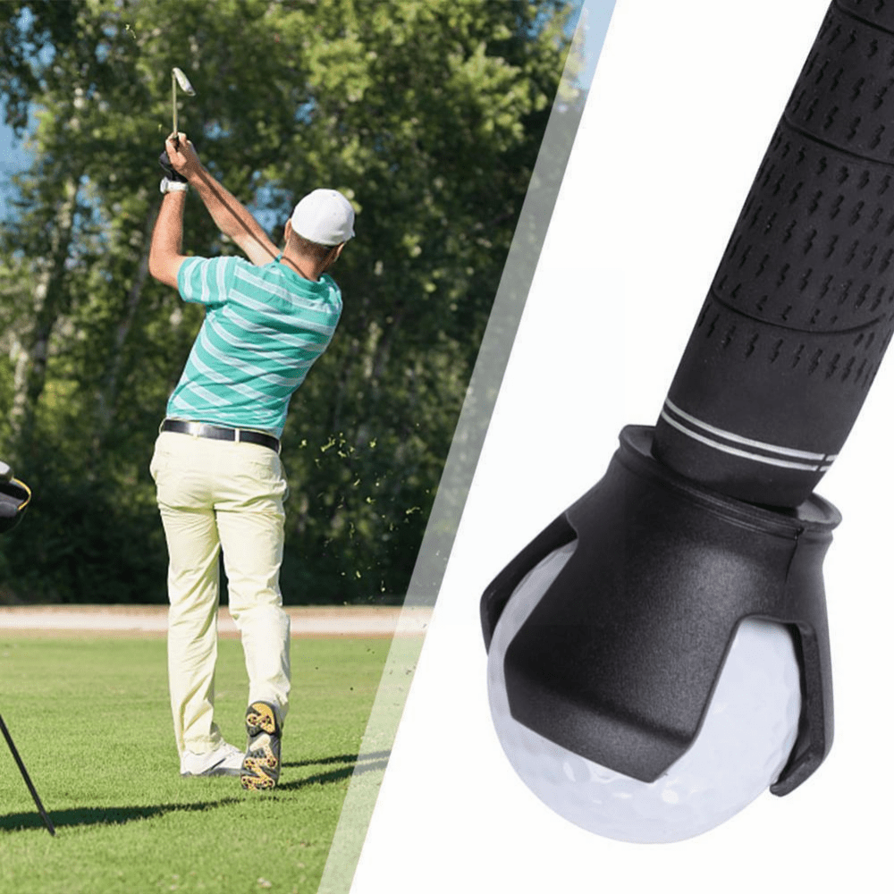 Golf Ball Picker Clamp – Rubber and Zinc Alloy, Convenient Training Aid for Golf Practice