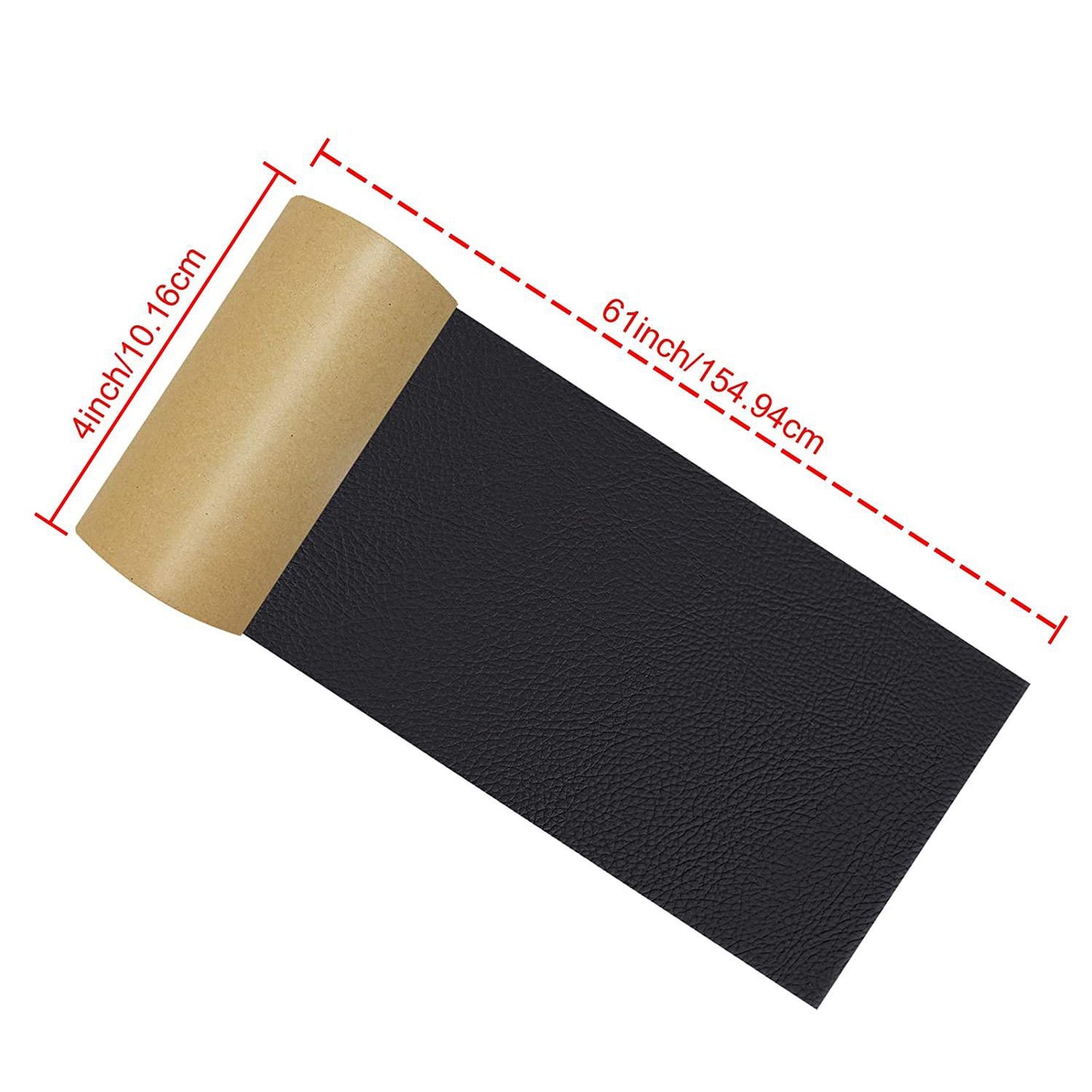 Versatile Self-Adhesive Leather-Look Repair Kit (4x61in) - Easy, Durable Fix for Furniture, Car Seats, and Apparel