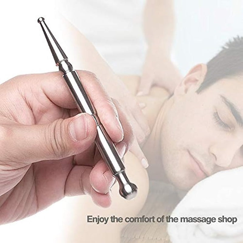 Stainless Steel Manual Acupuncture Pen – Deep Tissue Massage Tool, Trigger Point Therapy Tool