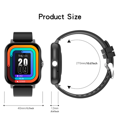 New Full Touch Smart Watch – High-Resolution Display, Sleep & Exercise Tracker, Compatible with Android/iOS – Fashionable Design for Men and Women, Ideal Gift for Friends and Loved Ones