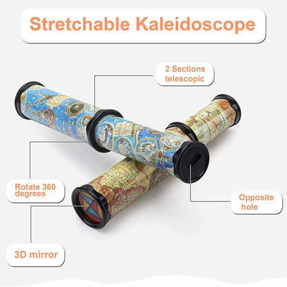 Classic Kaleidoscope Toy - Stretchable Long Design, Perfect for Christmas & Halloween Gifts, Available in Random Colors