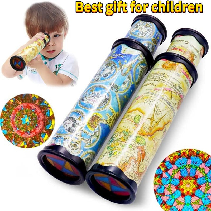 Classic Kaleidoscope Toy - Stretchable Long Design, Perfect for Christmas & Halloween Gifts, Available in Random Colors