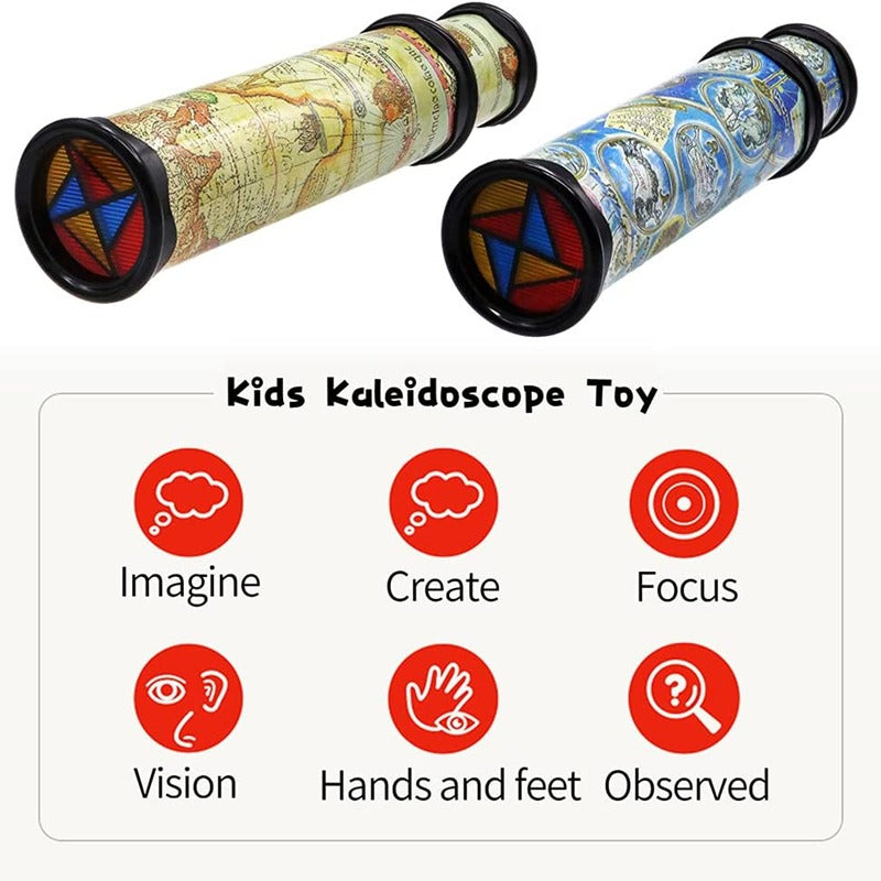 Classic Kaleidoscope Toy - Stretchable Long Design, Perfect for Christmas & Halloween Gifts, Available in Random Colors