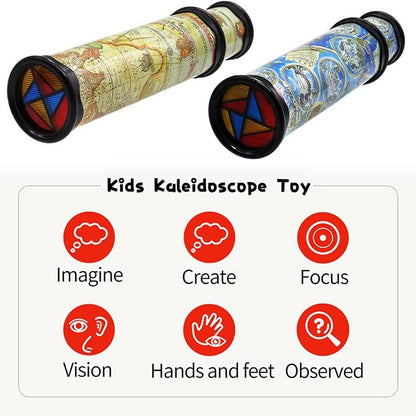 Classic Kaleidoscope Toy - Stretchable Long Design, Perfect for Christmas & Halloween Gifts, Available in Random Colors