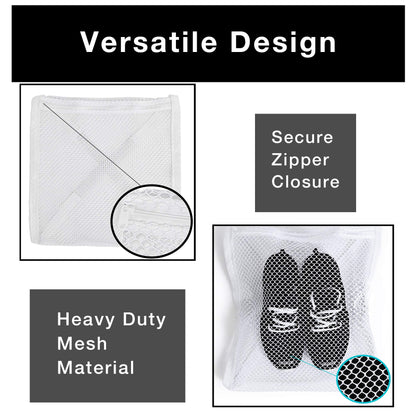 Dryer Bag for Shoes - Elastic Strap Sneaker Laundry Net, Perfect for Dryer Door Use