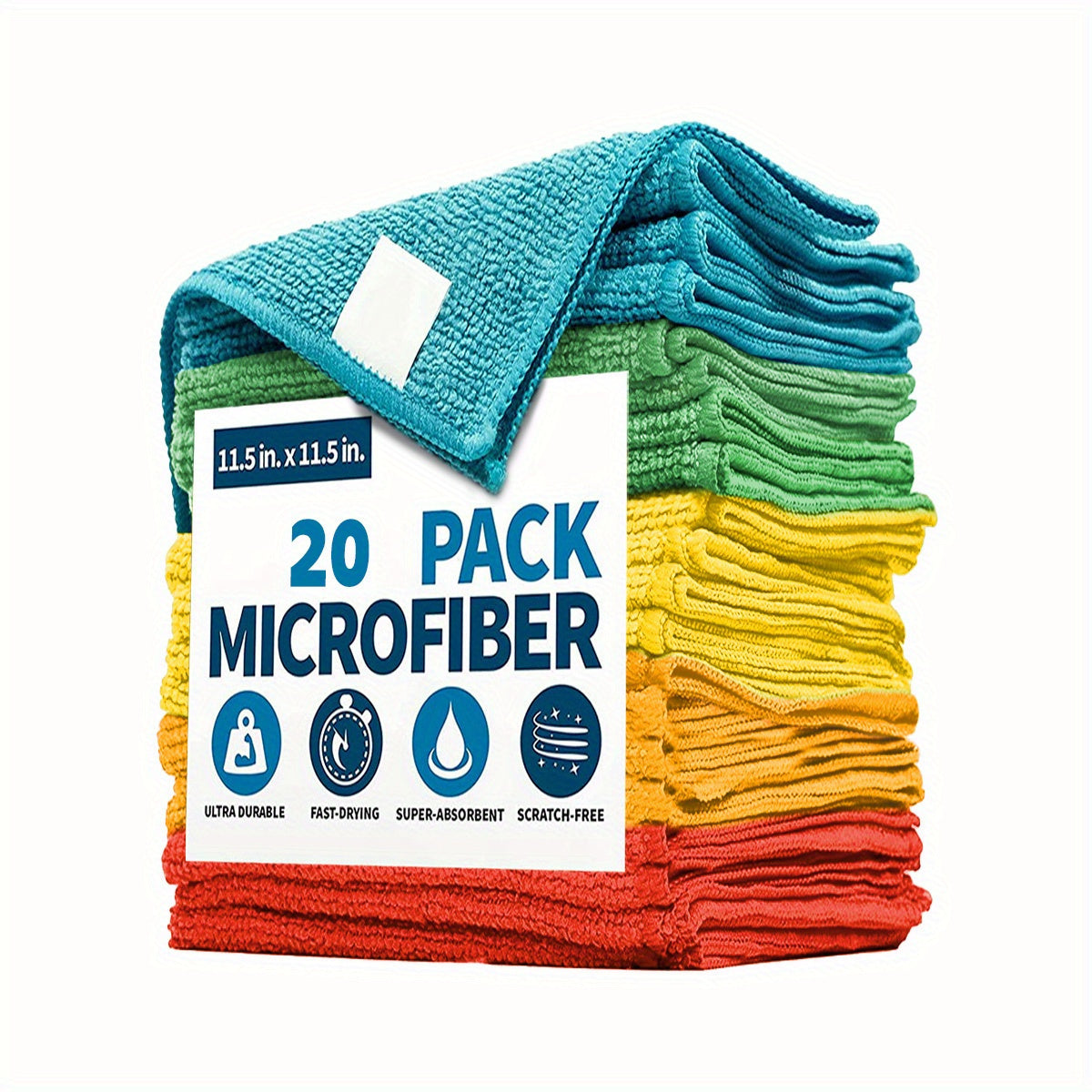 Microfiber Cleaning Cloths – 1/5/10pcs, Multifunctional Dishwashing and Household Rags – Durable, Absorbent Towels for Kitchen and Bathroom Cleaning