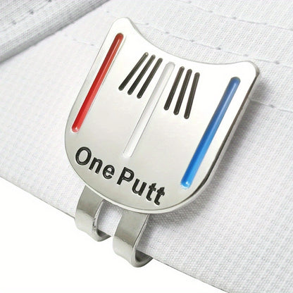 Magnetic Golf Hat Clip with One Putt Ball Marker – Stylish and Convenient Accessory for Golfers