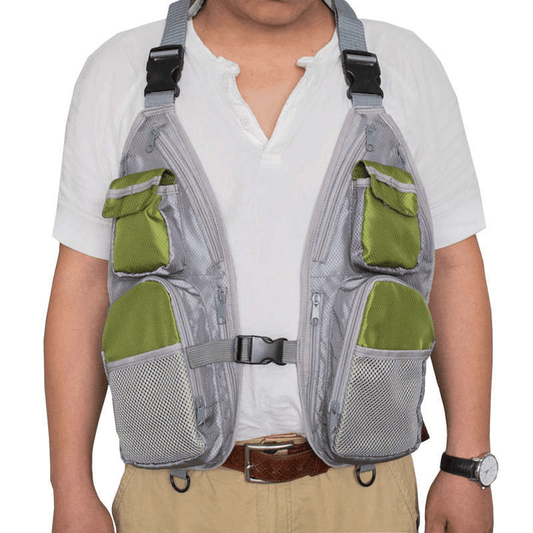 Premium Multi-Pocket Fishing Vest – Water-Resistant, Wear-Resistant, Tear-Proof, Perfect for Fishing, Camping, Hiking Adventures