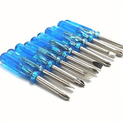 10 Piece Blue Mini Screwdriver Set – 2mm Cross Word Repair Tool with Crystal Handle, Ideal for Toys and Small Repairs – Great Gift for Halloween, Christmas, Thanksgiving