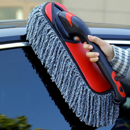 Extendable Handle Car Duster - Soft Non-Scratch Cleaning Brush for Car and Home Dusting, Removable Dust Remover Tool