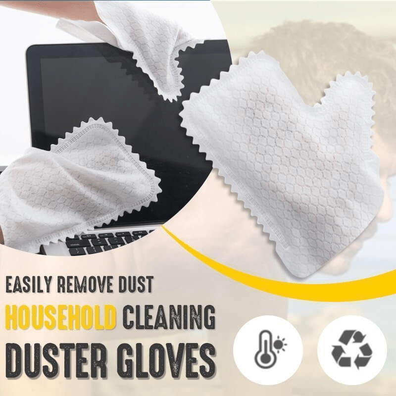 30pcs Dust Cleaning Gloves – Reusable Household Gloves for Garden, Kitchen, Living Room, Car and Furniture, Durable Wet and Dry Dual-Use Cleaning Tool