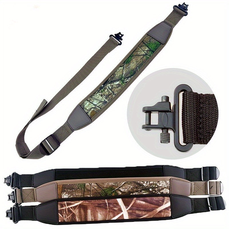 Camo Two-Point Sling with Quick-Release Swivels – Durable Shoulder Strap for Outdoor Adventures – Comfortable, All-Terrain with Seamless Length Adjustment