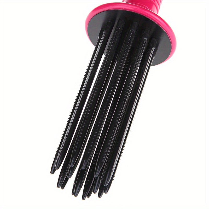 Plastic Hair Curler Comb – Round Brush for Blow Drying and Hair Styling