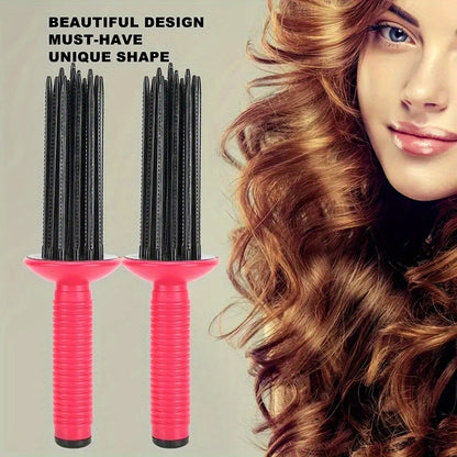 Round Hair Brush – Fluffy Curling Comb, 1pc/2pcs Hair Styling Tool for Beautiful Curls