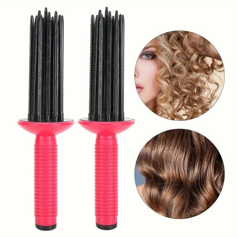 Round Hair Brush – Fluffy Curling Comb, 1pc/2pcs Hair Styling Tool for Beautiful Curls