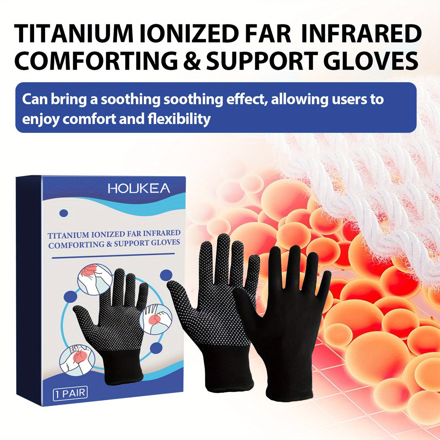 Adhesive Gloves for Thumb Joint Relief - Reduce Stiffness, Pain, and Swelling in Wrist - Comfort and Support Gloves