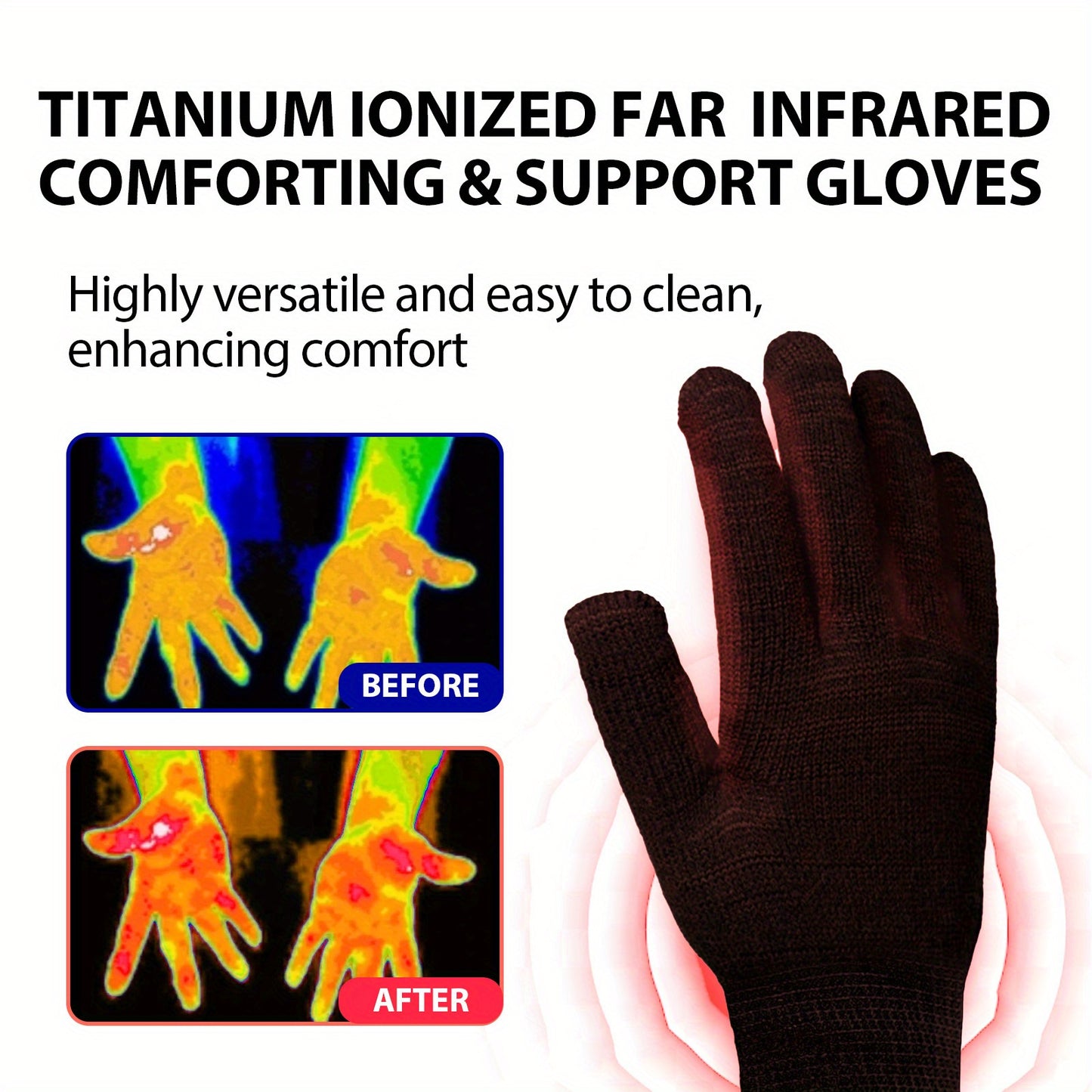 Adhesive Gloves for Thumb Joint Relief - Reduce Stiffness, Pain, and Swelling in Wrist - Comfort and Support Gloves