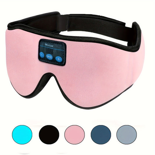 Sleep Mask with Wireless Headphones – 3D Sleeping Headphones for Side Sleepers, Best Gift and Travel Essential